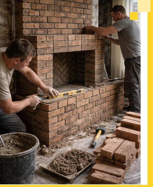 Изготовление и установка кирпичных каминов в Воскресенске