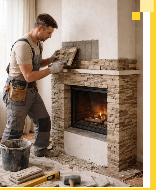 Изготовление и монтаж каминов для дома под ключ в Воскресенске