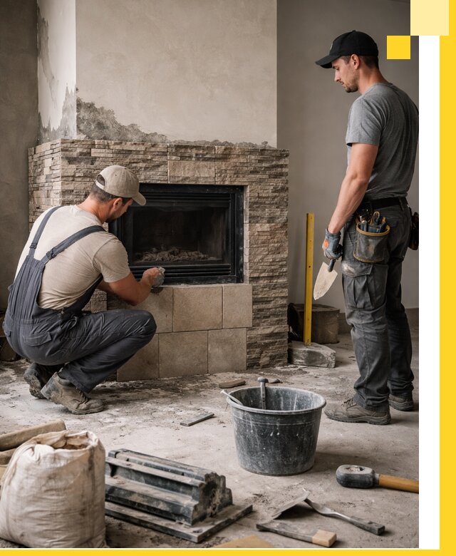 Камины под ключ в Воскресенске: проект, изготовление и монтаж