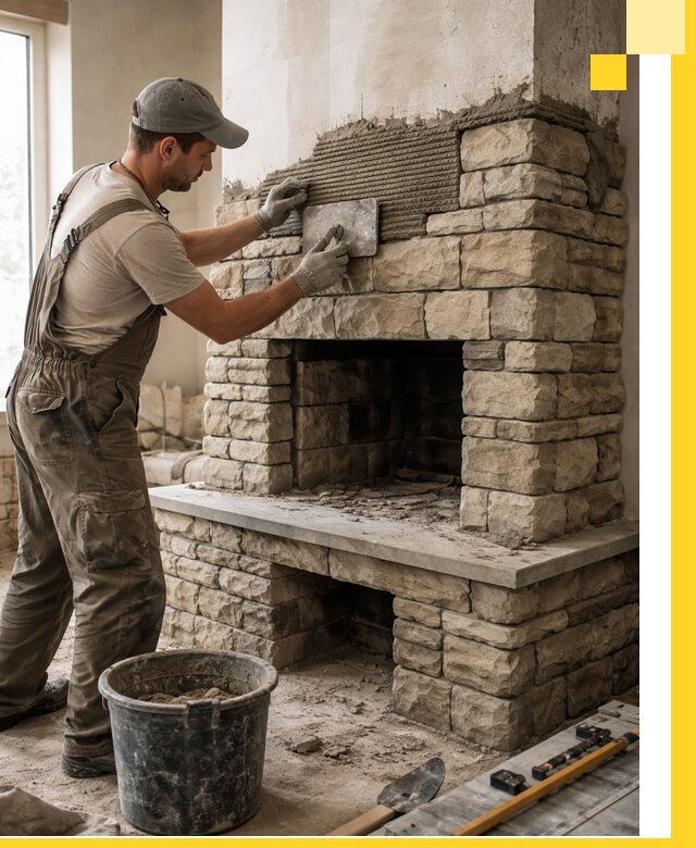 Строительство каминов под ключ в Воскресенске от проектирования до монтажа