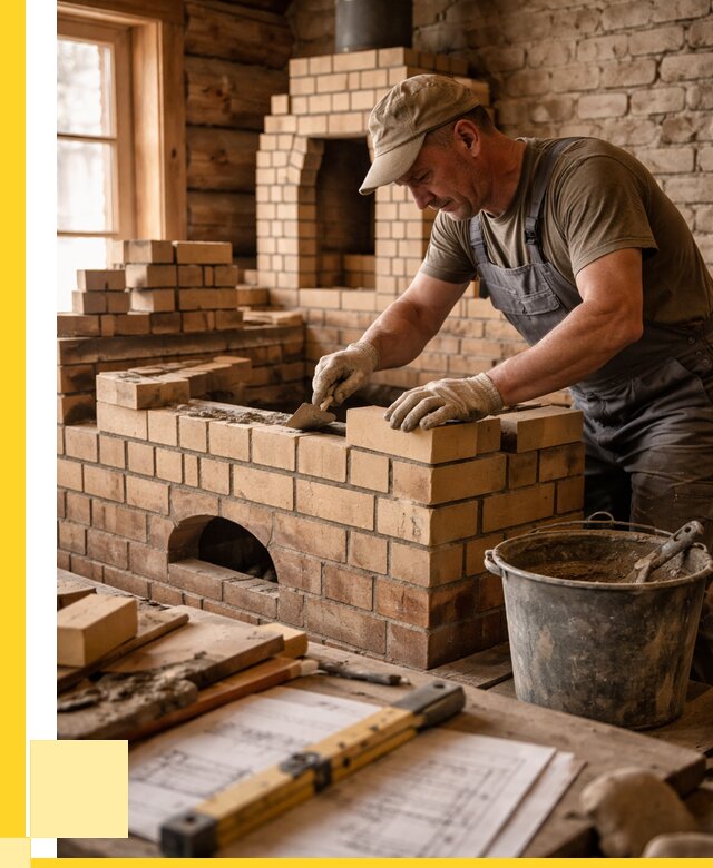 Кладка печей из кирпича в Воскресенске цены от 31014 р. - ЭриданВск