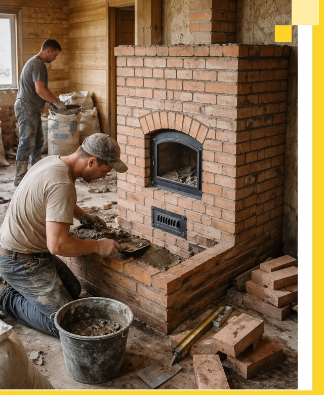 Профессиональное строительство печей в Воскресенске под ключ