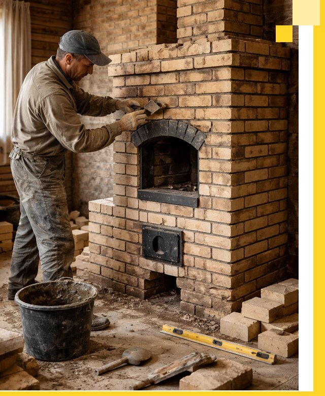 Кирпичные печи под ключ в Воскресенске: проектирование и кладка