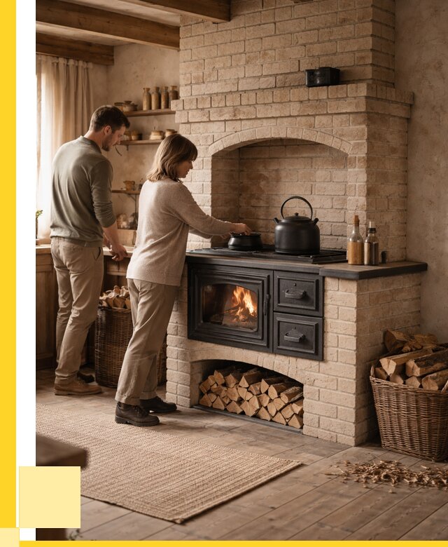 Печи с плитой в Воскресенске от 46521 р. | ЭриданВск — кирпичная печь