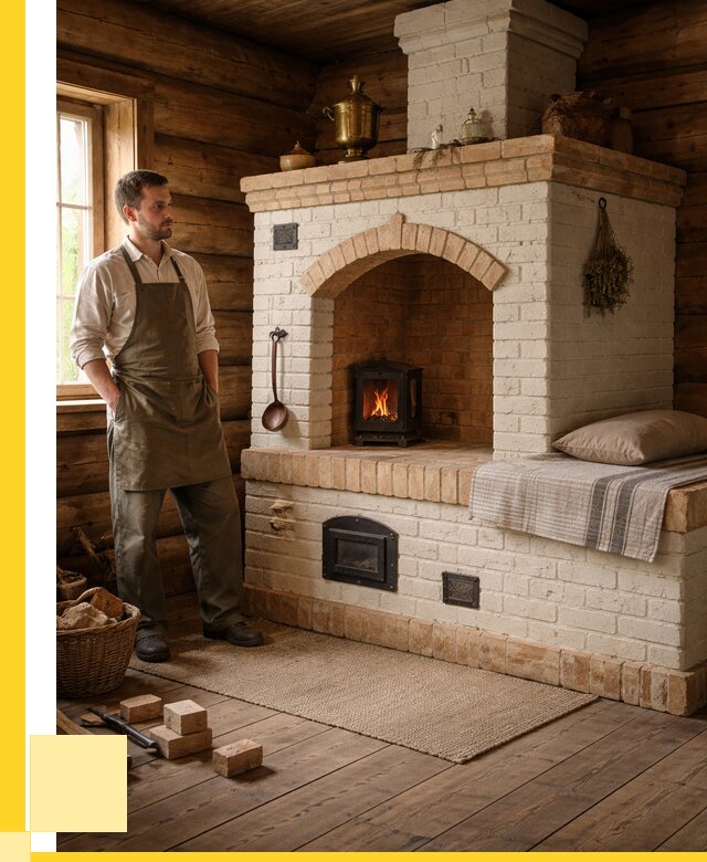 Русские печи с лежанкой под ключ в Воскресенске от 155070 р. ЭриданВск