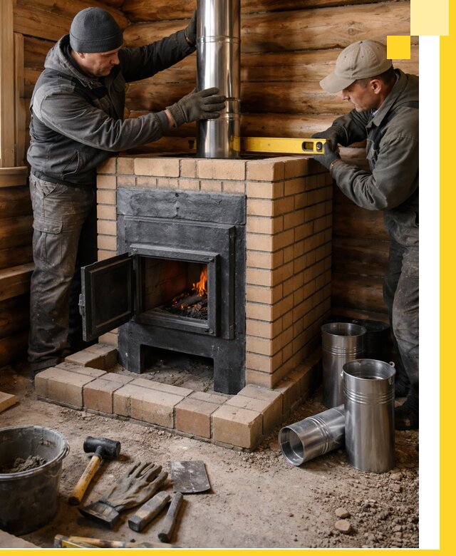 Проектирование, изготовление и установка банных печей в Воскресенске