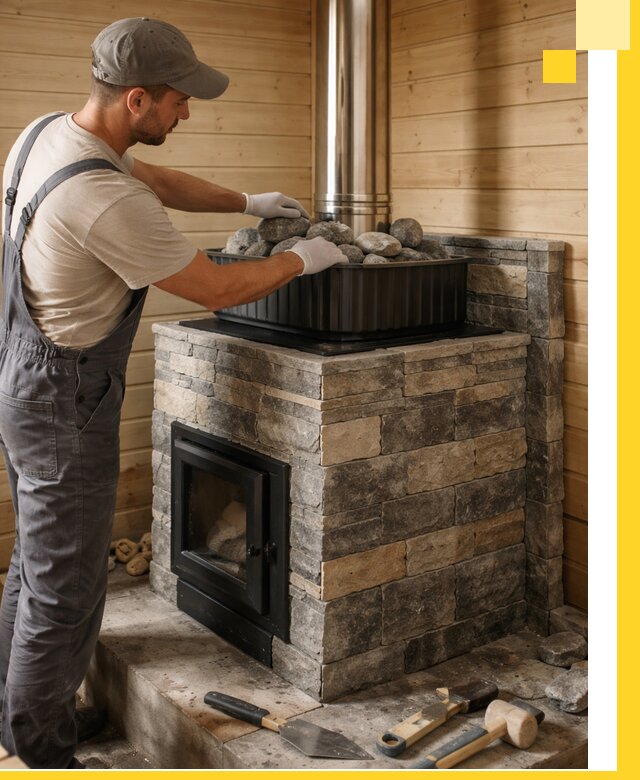 Печи для парной в Воскресенске, производство, монтаж и обслуживание