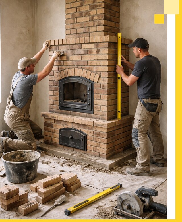 Продажа и установка печей и каминов для дома под ключ в Воскресенске