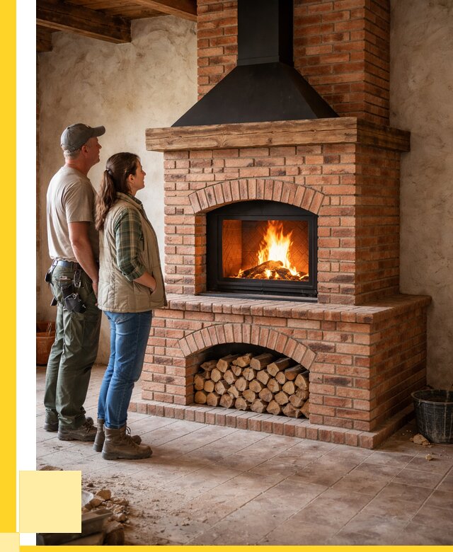 Печи камины из кирпича в Воскресенске от 124056 р. | ЭриданВск