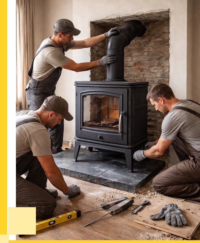 Монтаж печи камина в частном доме в Воскресенске от 25845 р. | ЭриданВск