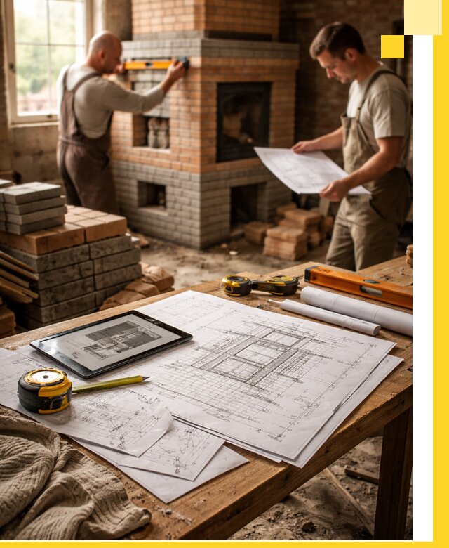 Проекты печей и каминов с индивидуальным дизайном в Воскресенске