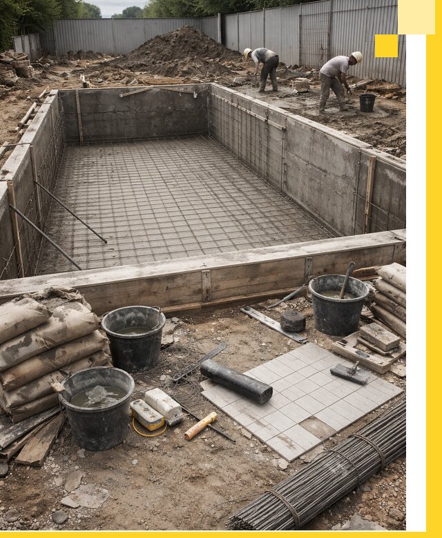 Строительство бассейнов под ключ в Воскресенске, дизайн и монтаж