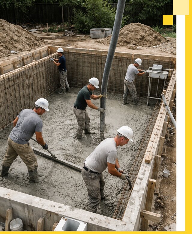 Строительство бетонных бассейнов под ключ в Воскресенске