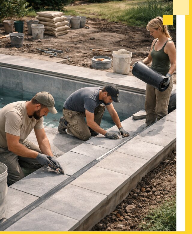 Строительство и монтаж уличных бассейнов под ключ в Воскресенске