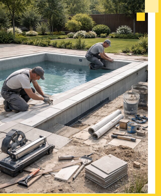 Строительство открытых бассейнов под ключ в Воскресенске профессионально