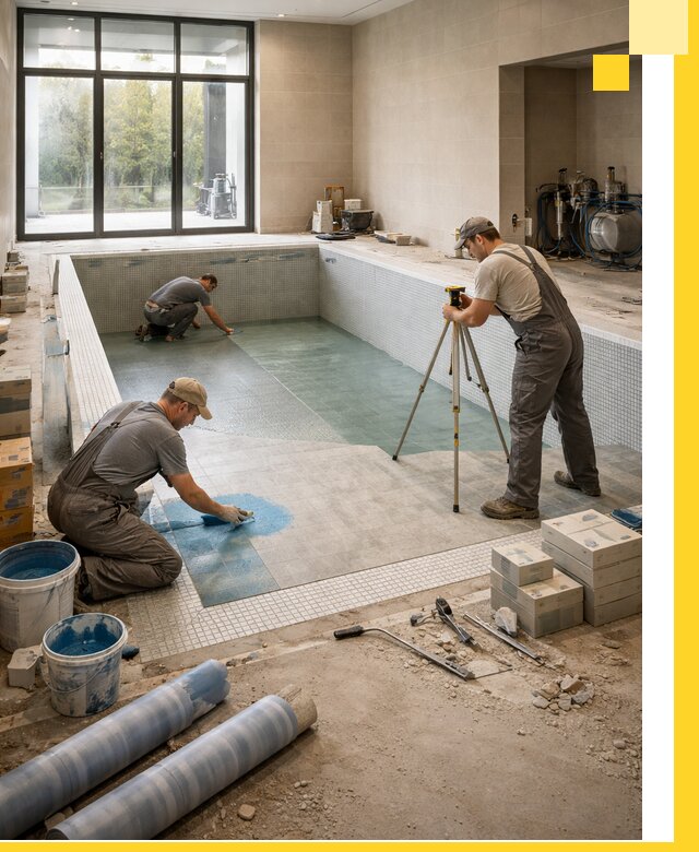 Проект и строительство закрытых бассейнов в Воскресенске под ключ