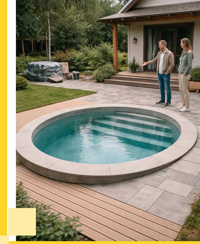 Бассейн на даче под ключ в Воскресенске от 206760 р., ЭриданВск