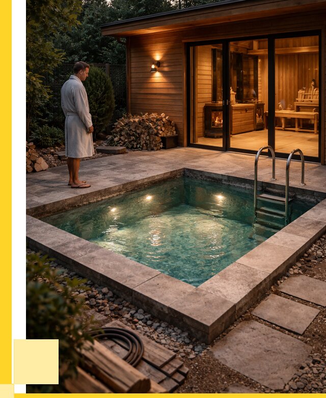 Бани с бассейном под ключ в Воскресенске от 98211 р. | ЭриданВск