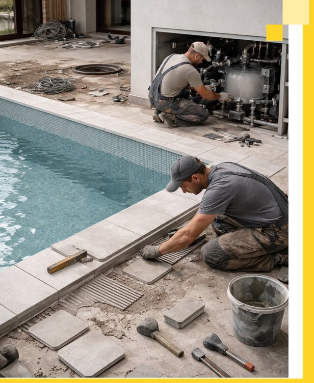 Строительство и монтаж бассейнов в коттедже в Воскресенске