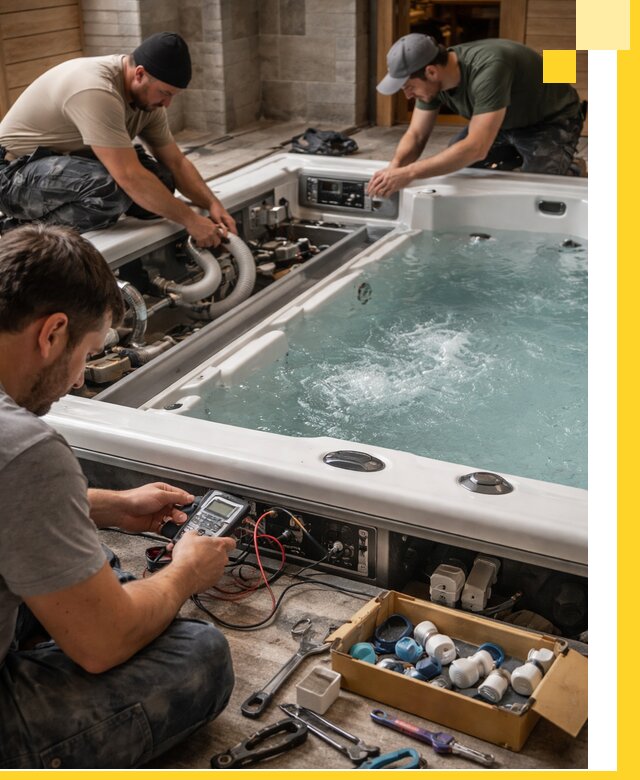 Гидромассажные бассейны под ключ в Воскресенске, дизайн и монтаж