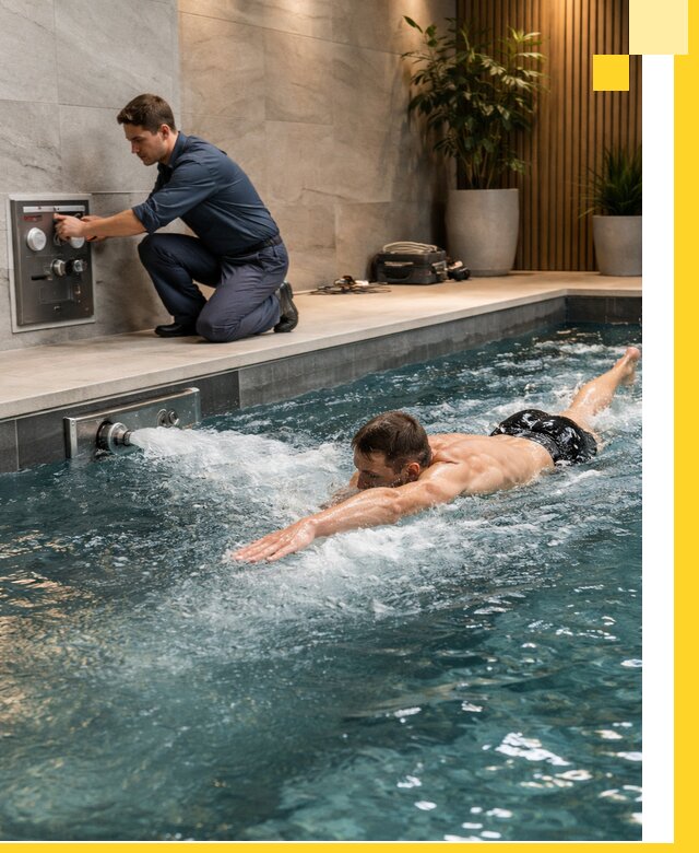 Проектирование и монтаж бассейнов с противотоком в Воскресенске