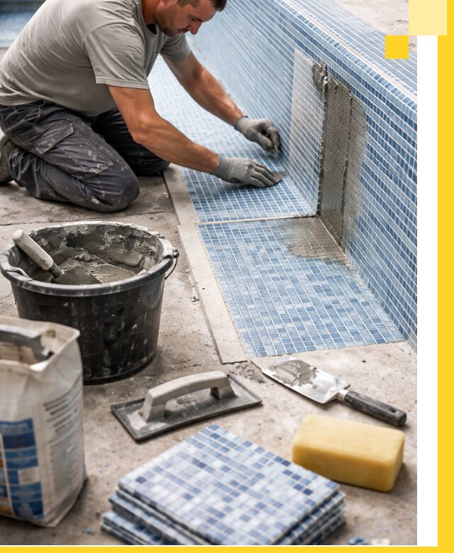 Укладка и ремонт мозаики для бассейнов под ключ в Воскресенске