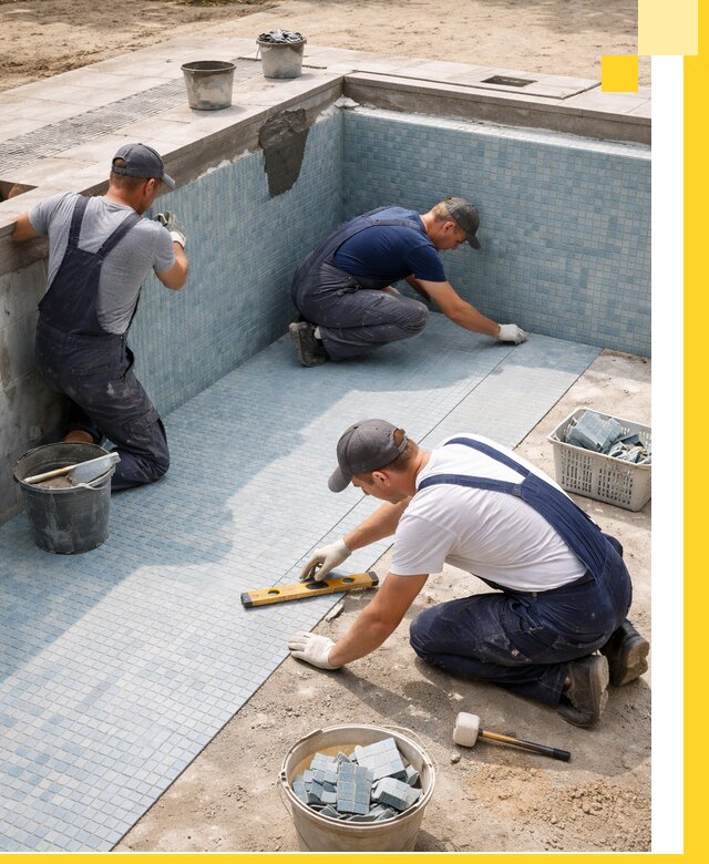 Укладка и установка плитки для бассейнов под ключ в Воскресенске