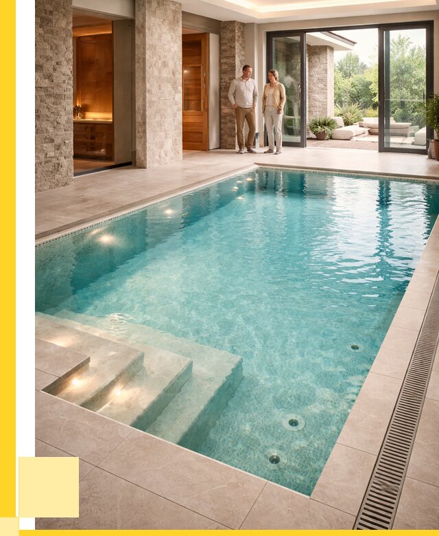 Бассейн во дворе в Воскресенске: проект, отделка от 1240560 р. | ЭриданВск