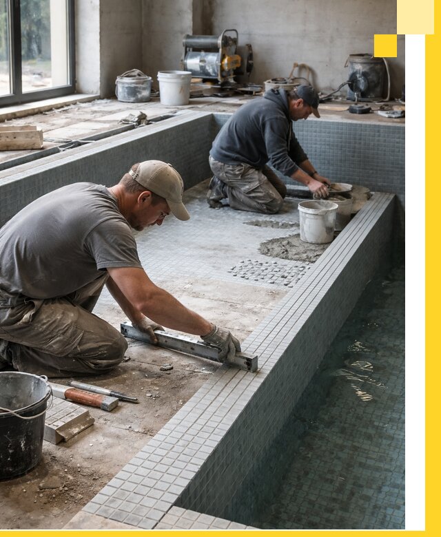 Строительство бассейна в частном доме в Воскресенске под ключ