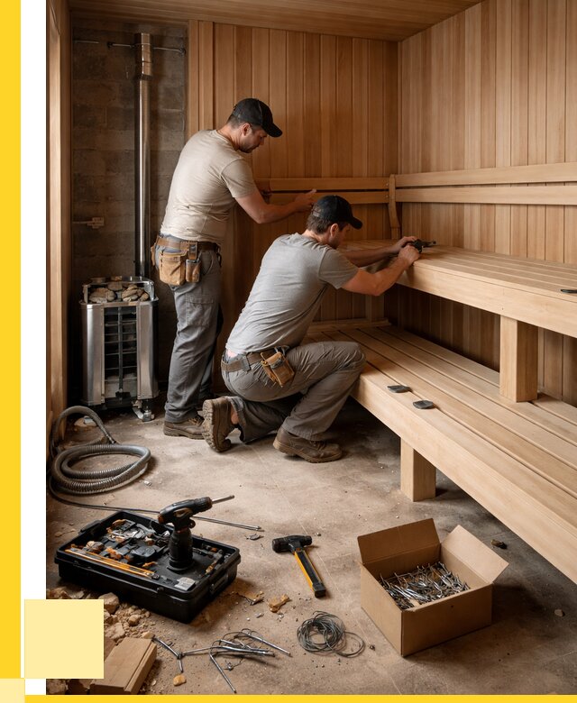 Монтаж саун под ключ в Воскресенске от 124056 р. | ЭриданВск