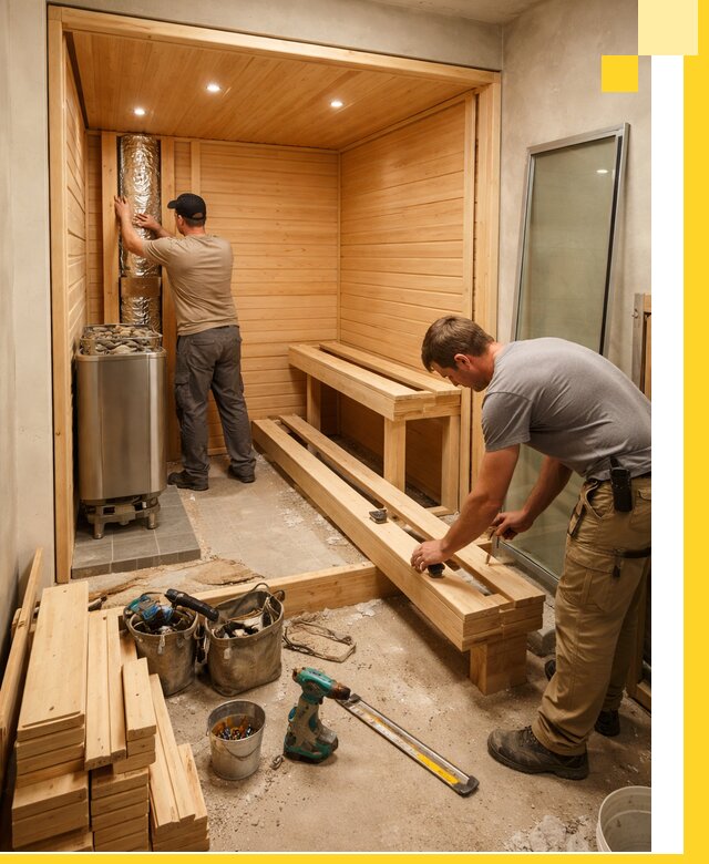 Проектирование и установка домашних саун под ключ в Воскресенске