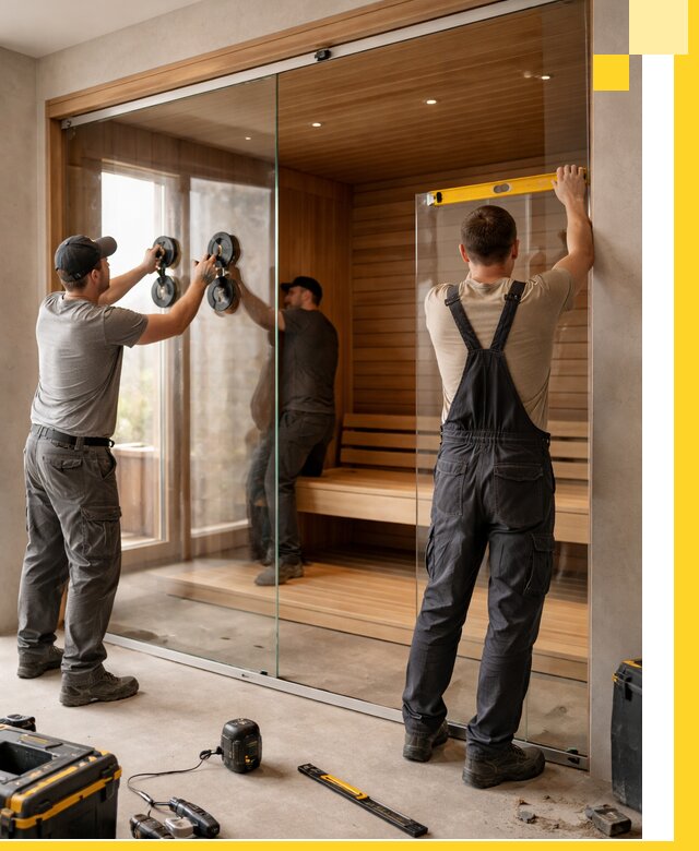 Производство и монтаж стеклянных саун под ключ в Воскресенске