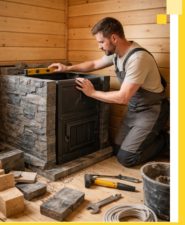 Производство и установка печей для саун под ключ в Воскресенске