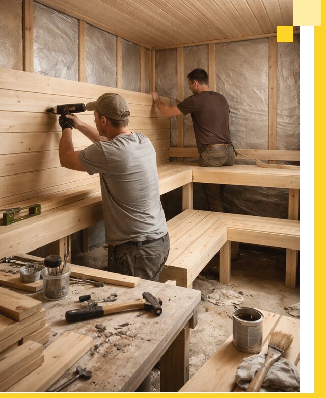 Профессиональная отделка бань и саун под ключ в Воскресенске