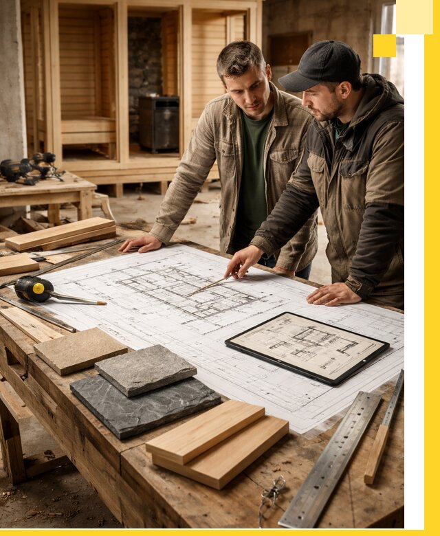 Проекты бань под ключ и планы строительства в Воскресенске