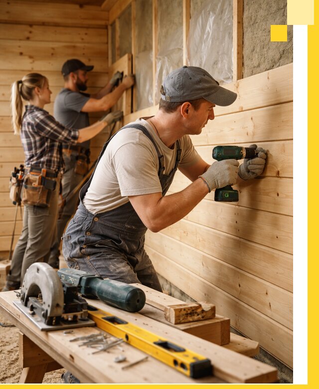 Обшивка бань под ключ в Воскресенске: отделка стен и потолков