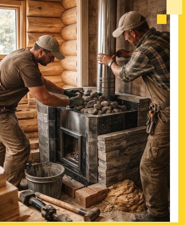 Строительство и отделка русских бань под ключ в Воскресенске