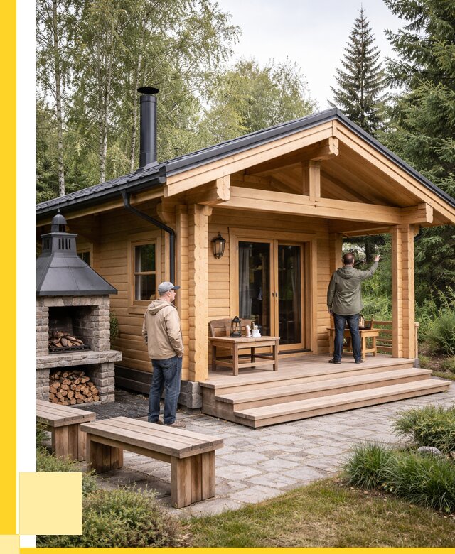 Деревянные бани под ключ в Воскресенске от 465210 р. | ЭриданВск