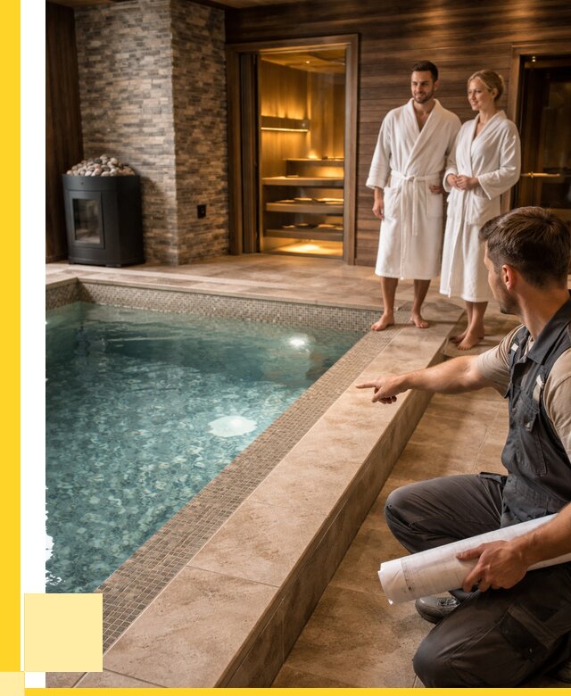 Проект бани с бассейном под ключ в Воскресенске от 67197 р. | ЭриданВск