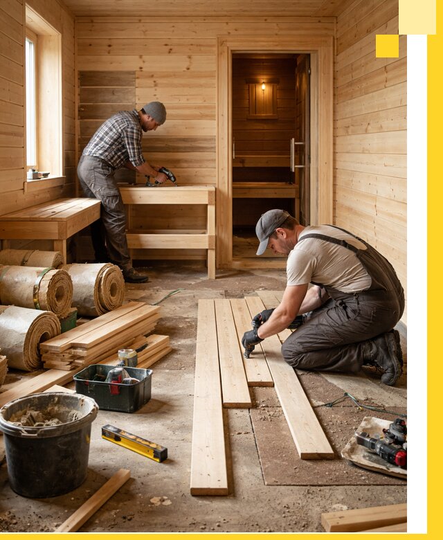 Индивидуальный проект бани с комнатой отдыха под ключ в Воскресенске