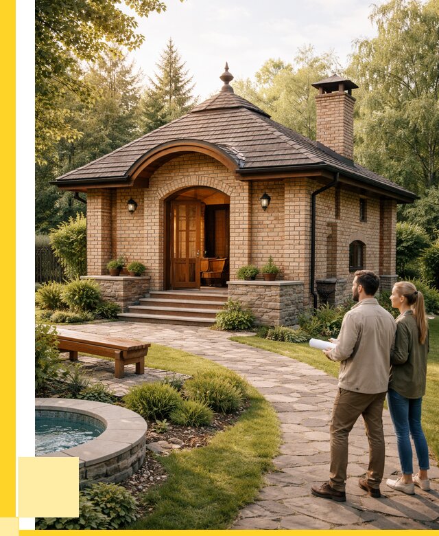 Проект кирпичной бани в Воскресенске от 31014 р. | ЭриданВск