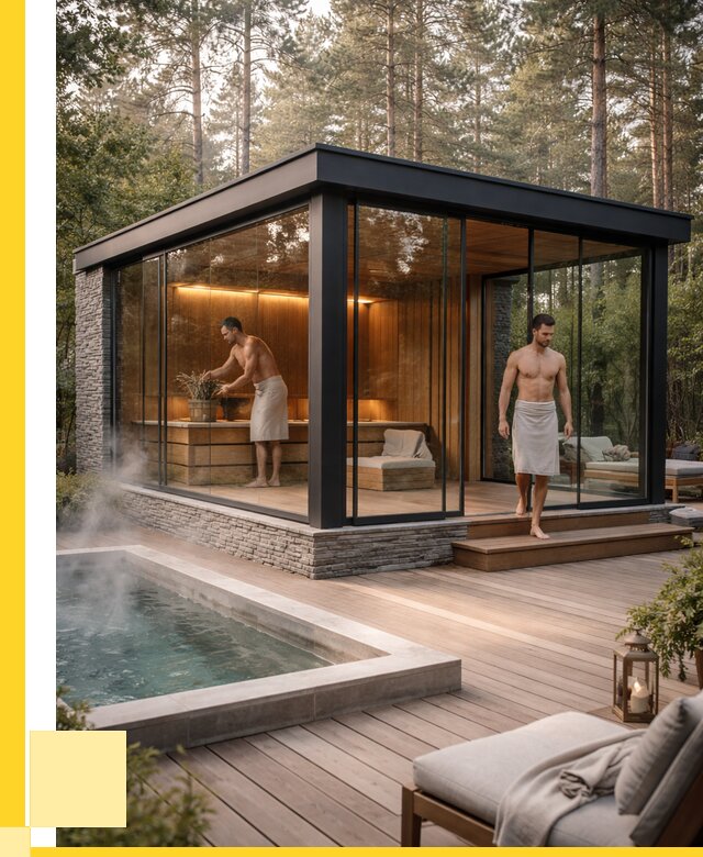 Стеклянные бани и двери в Воскресенске от 465210 р. | ЭриданВск