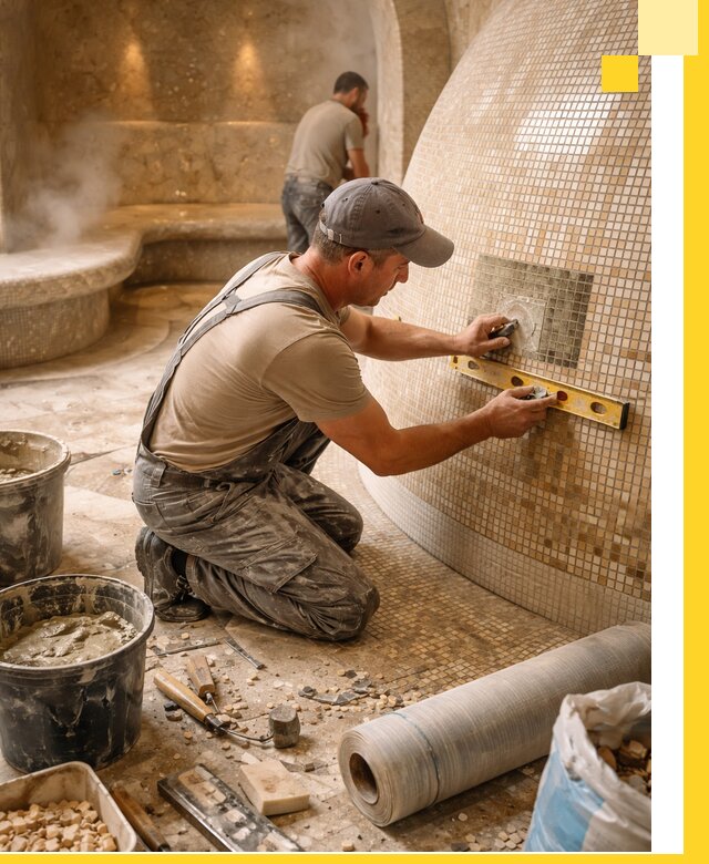 Хамам под ключ в Воскресенске: проектирование, строительство, отделка