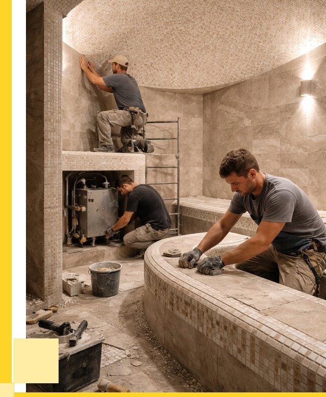 Монтаж хамамов под ключ в Воскресенске от 258450 р. ЭриданВск