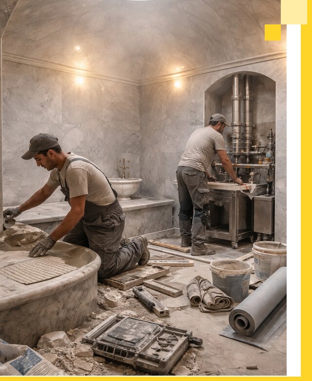 Строительство турецких бань хаммам под ключ в Воскресенске