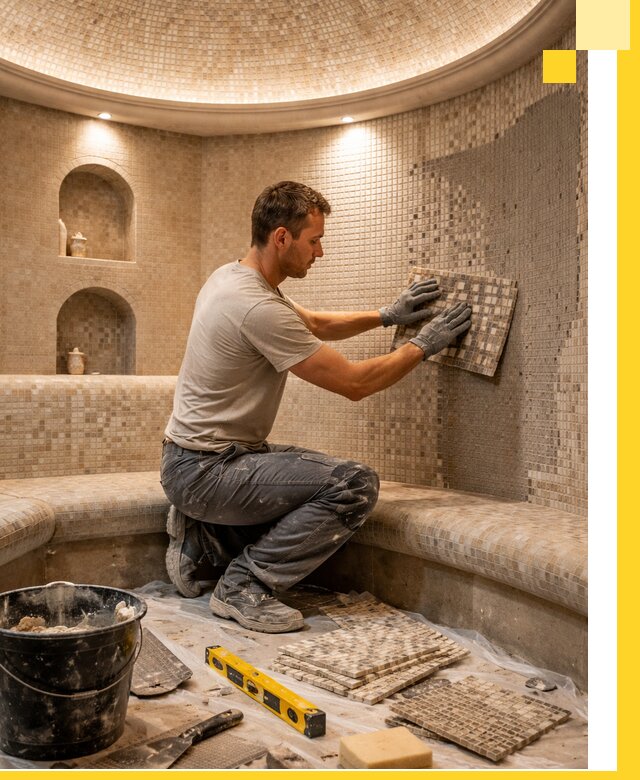 Устройство и монтаж домашнего хамама под ключ в Воскресенске