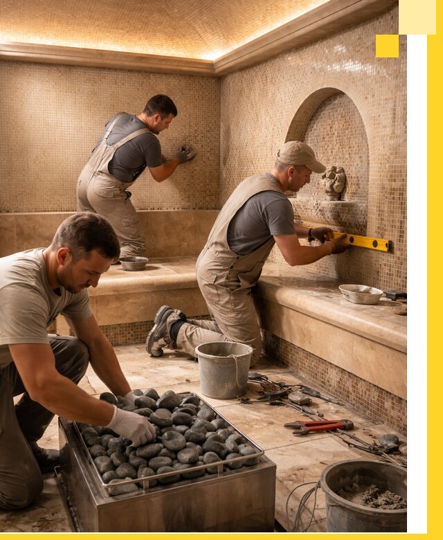 Проектирование и строительство хамама и сауны в Воскресенске