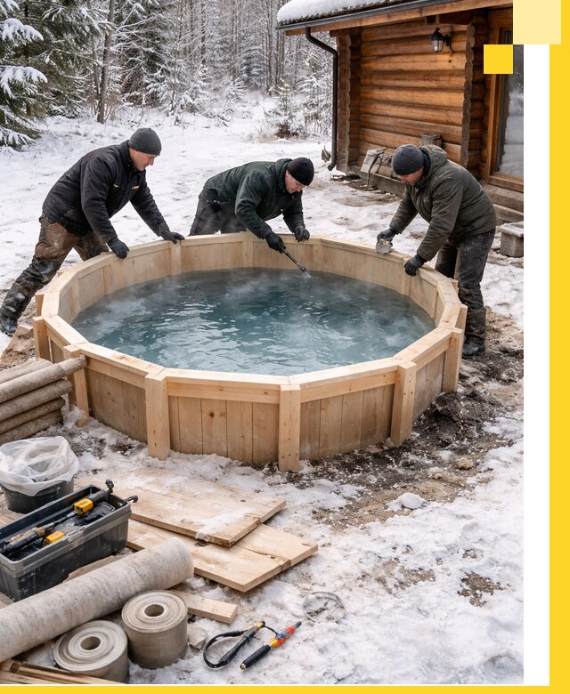 Изготовление и установка ледяных купелей под ключ в Воскресенске