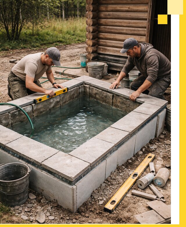 Изготовление и установка холодных купелей под ключ в Воскресенске